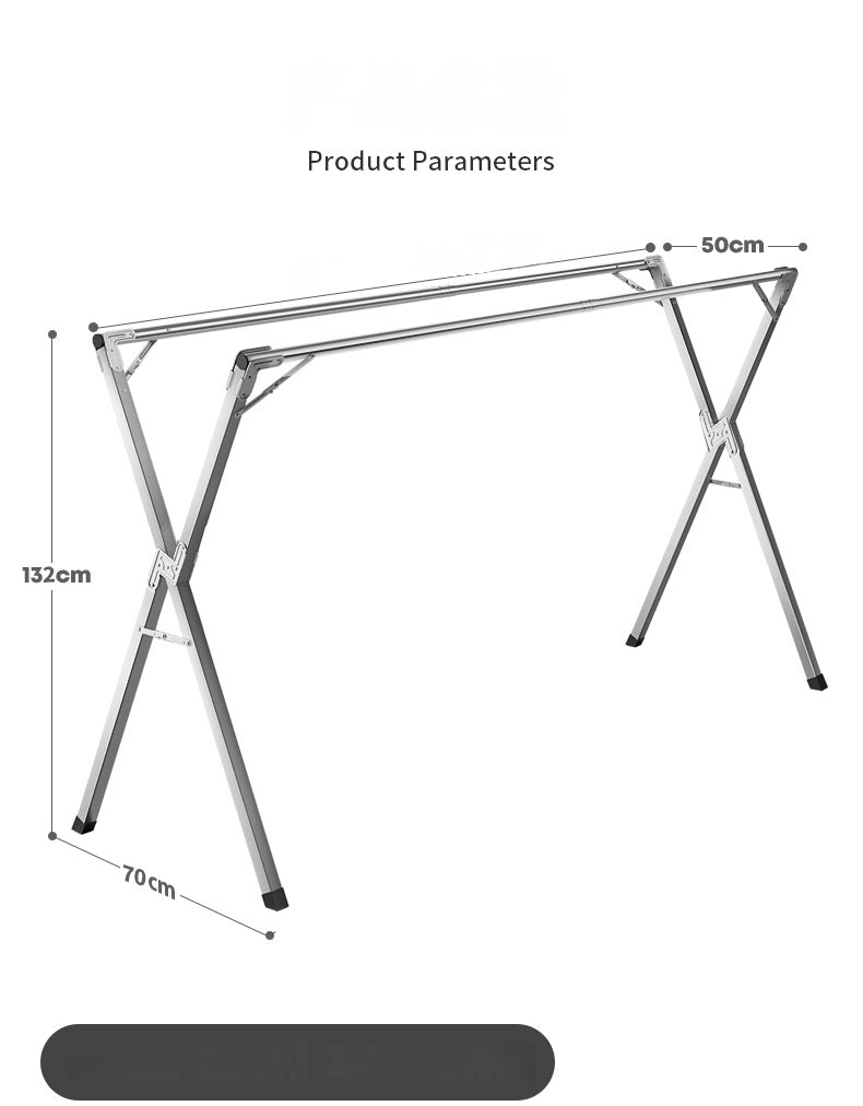 Foldable Indoor Balcony Clothes Rack