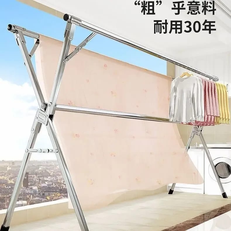 Foldable Indoor Balcony Clothes Rack