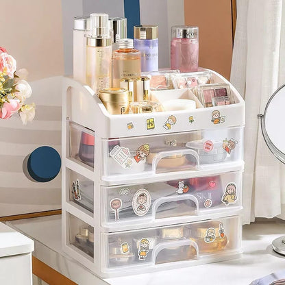 Cute cosmetic storage box organiser