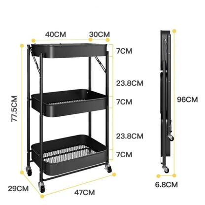 Foldable multipurpose trolley