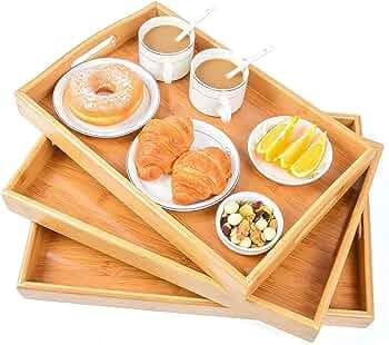 bamboo trays(3 pcs)