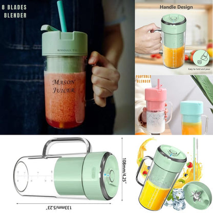 Portable rechargeable blender cup