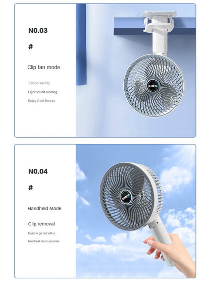 Rechargeable desk fan