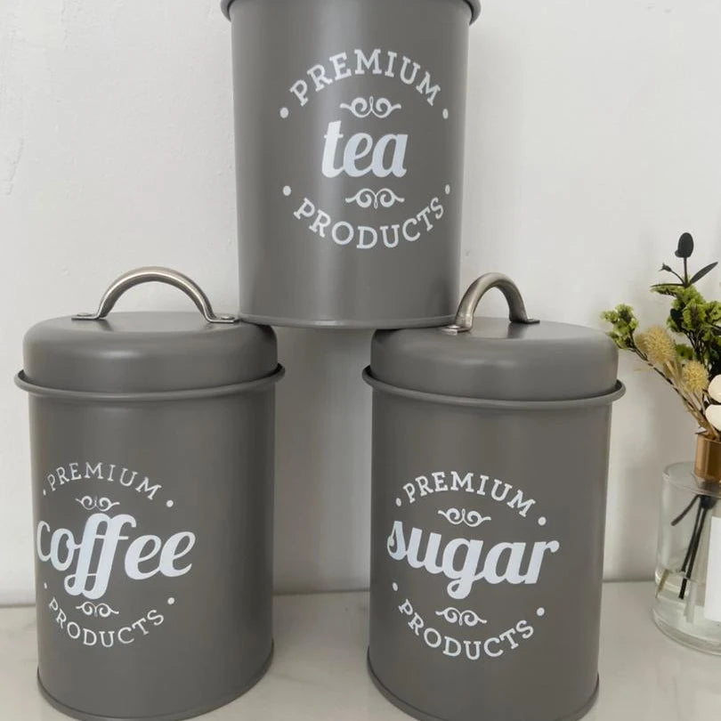 3 piece kitchen airtight canisters