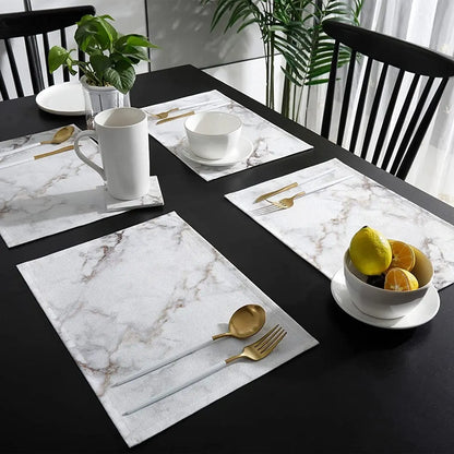 Marble style table mats