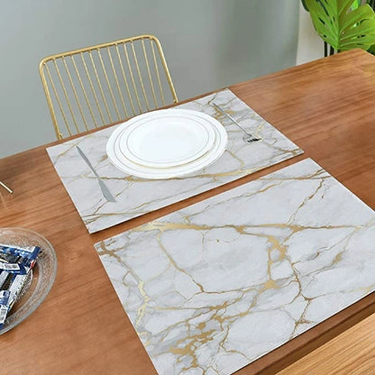 Marble style table mats