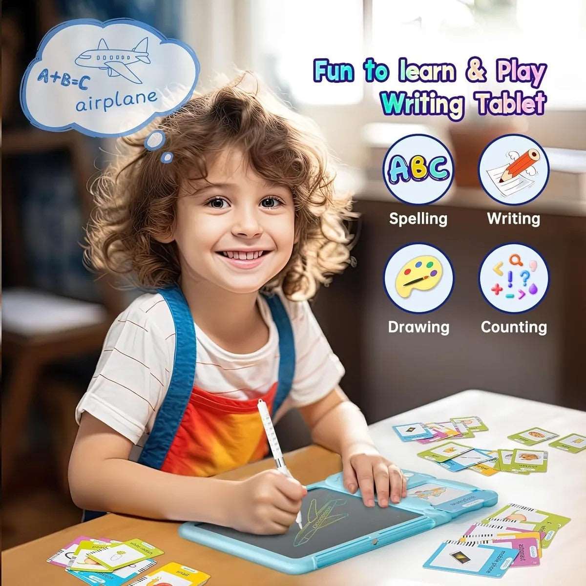 Kids toy flash cards reader