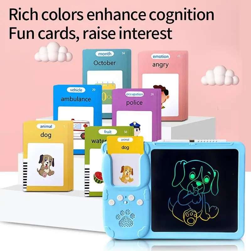 Kids toy flash cards reader