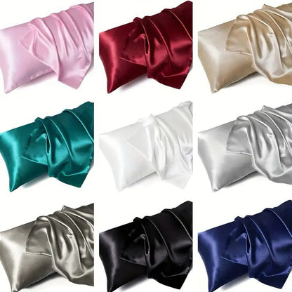 Satin silk pillowcases