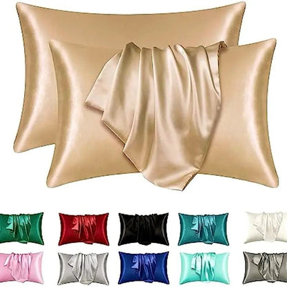 Satin silk pillowcases