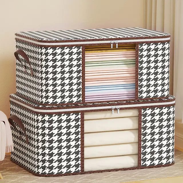 2pcs Visible large capacity storage box