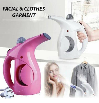 Handheld garment or facial steamer