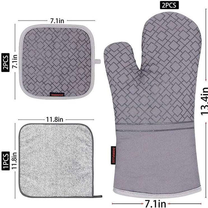 Oven Mitts and Pot Holders (6 pcs)