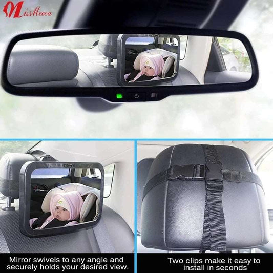 Adjustable baby car mirror