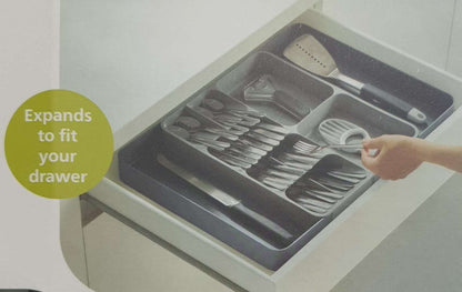 Expandable cutlery drawer organizer