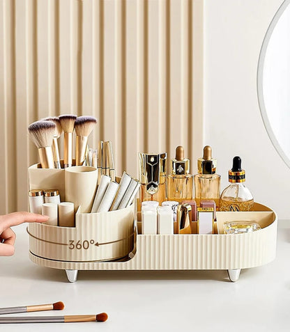 Rotatable cosmetic storage box