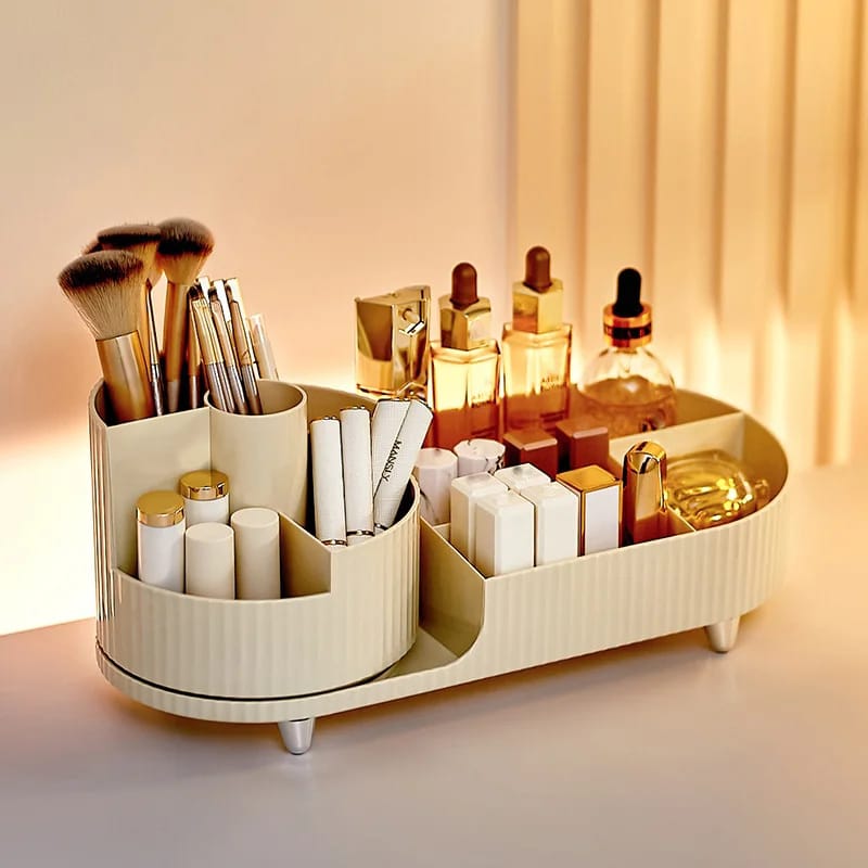 Rotatable cosmetic storage box