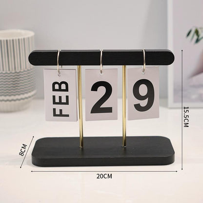 Minimalistic Wooden Calendar Gift