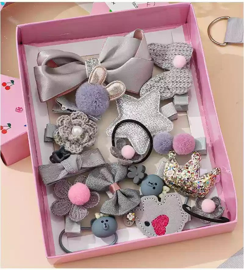 18pcs/set Gifts Box Kid  Hair Accesories