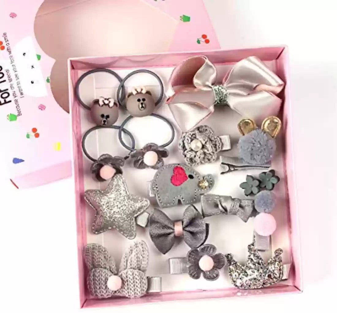 18pcs/set Gifts Box Kid  Hair Accesories