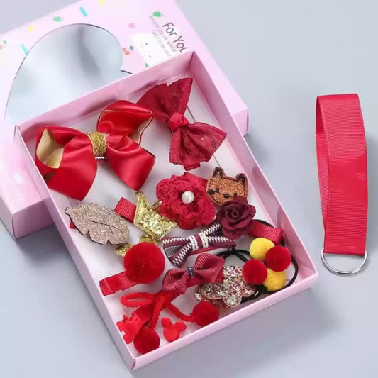 18pcs/set Gifts Box Kid  Hair Accesories