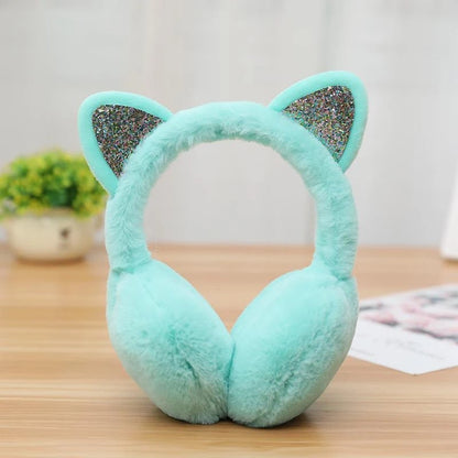 Cute cat plush fur earmuff