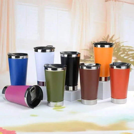 Portable thermal cup with opener