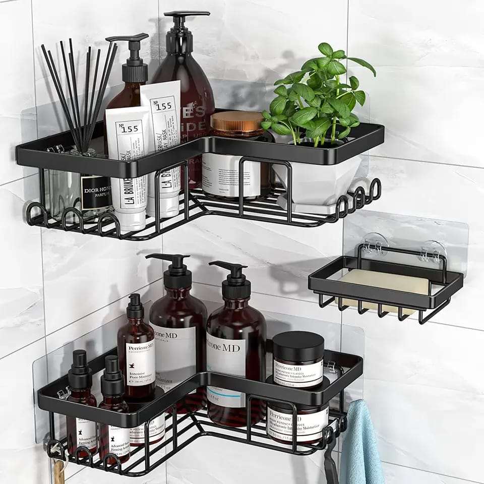 3 pcs Heavy-duty Shower caddy shelf