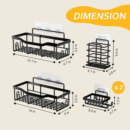 5pcs set Shower caddy shelf