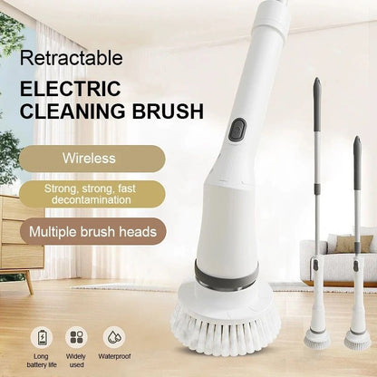 6 in 1 rechargeable cleaning brush set