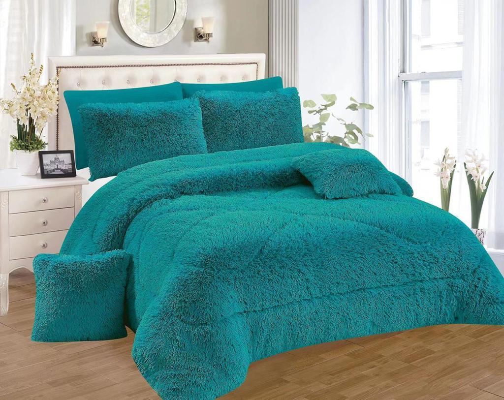 6 pcs velvet fluffy duvet set