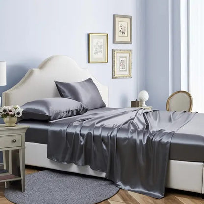 KING-SIZE Silky Mulberry Fitted Bedsheets