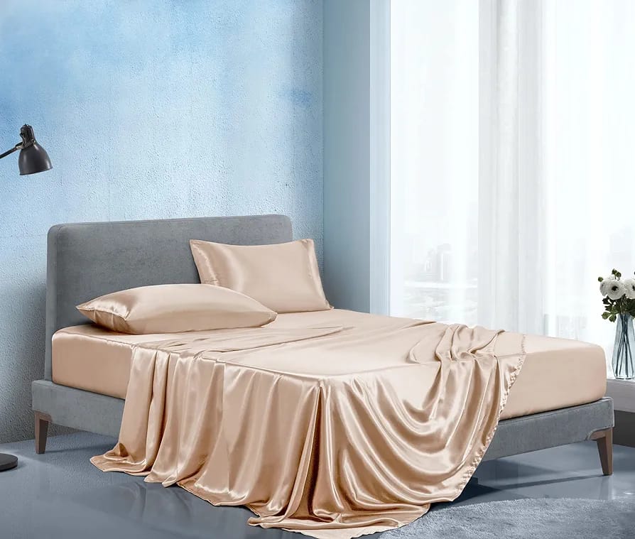 KING-SIZE Silky Mulberry Fitted Bedsheets