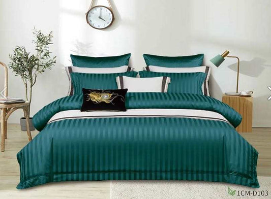 Cotton Satin Stripped Duvet cover sets