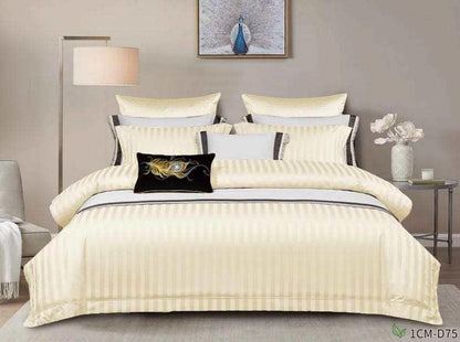 Cotton Satin Stripped Duvet cover sets