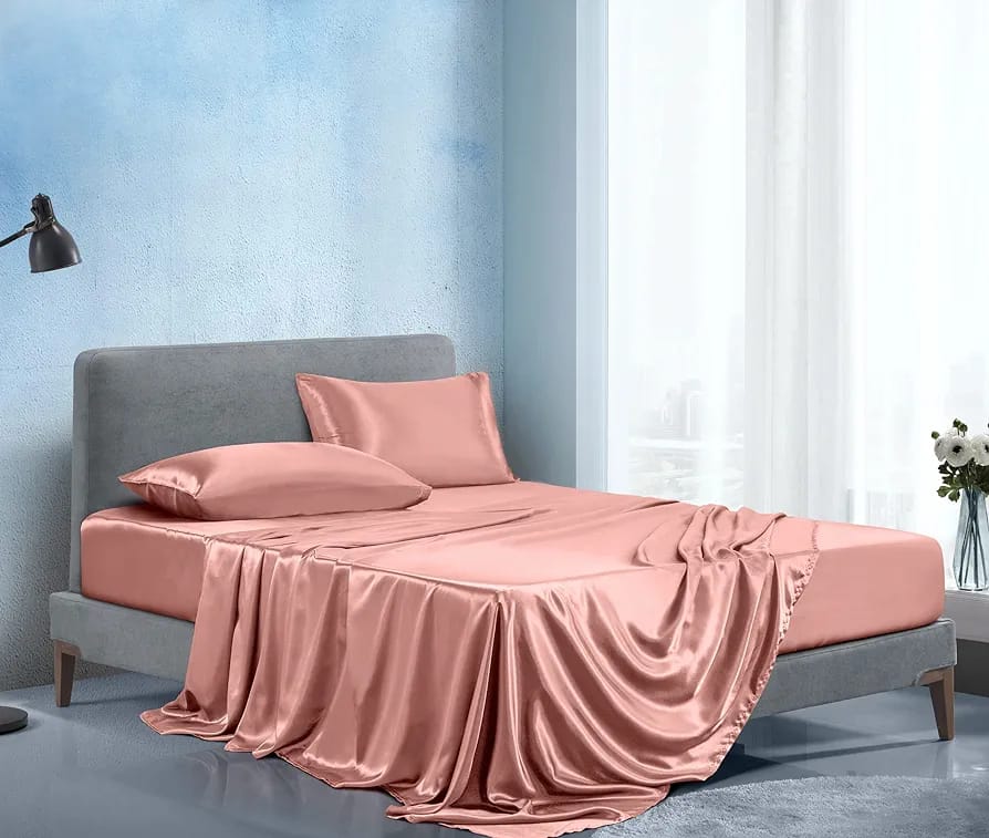 KING-SIZE Silky Mulberry Fitted Bedsheets