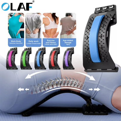 Massager/stretcher for back pain relief