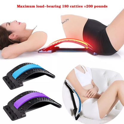 Massager/stretcher for back pain relief