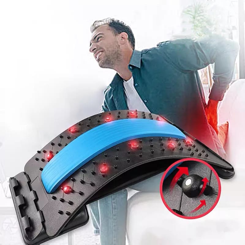 Massager/stretcher for back pain relief