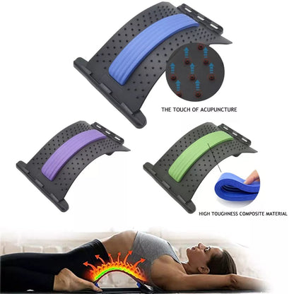 Massager/stretcher for back pain relief