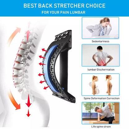 Massager/stretcher for back pain relief