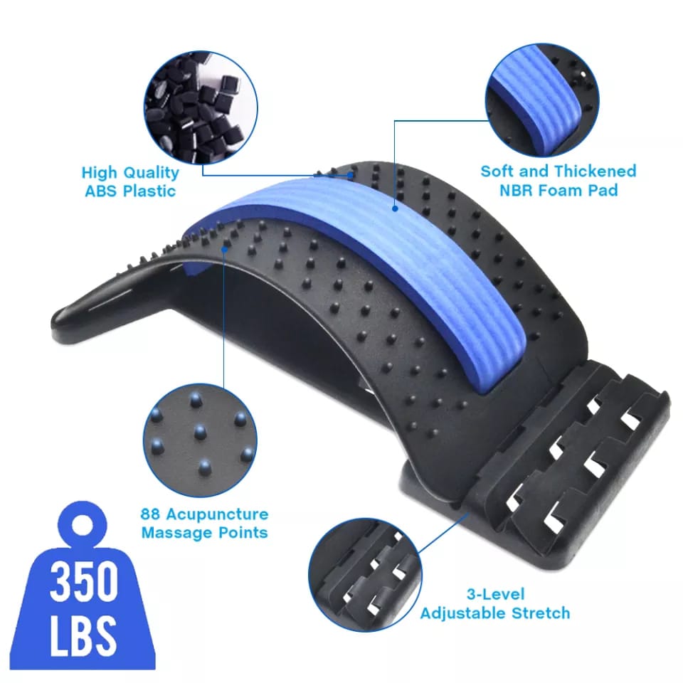 Massager/stretcher for back pain relief