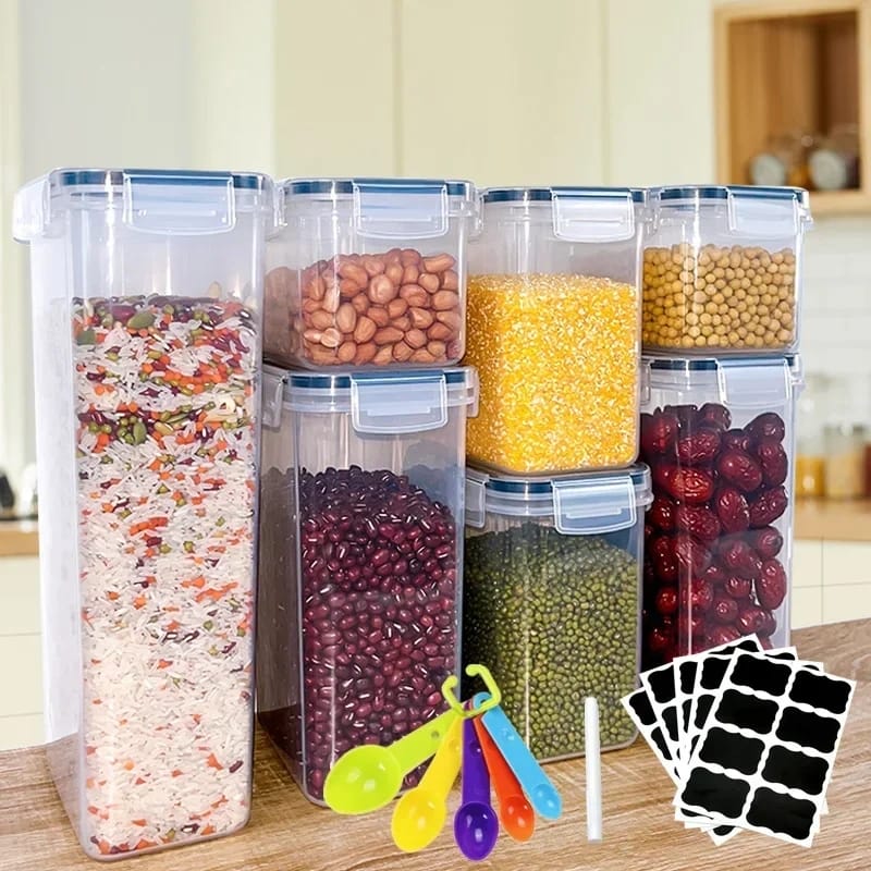 14pcs Bpa free airtight plastic containers