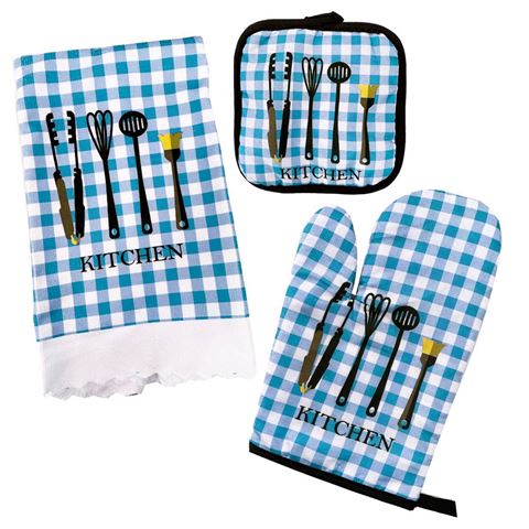 3pcs Kitchen glove set