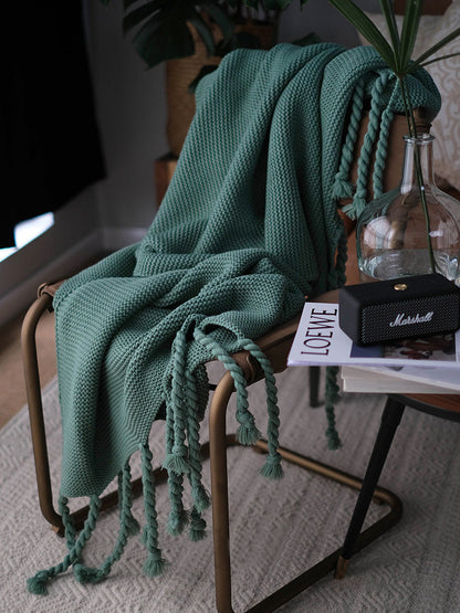 Throw Blankets With Tassels(170*130cm)