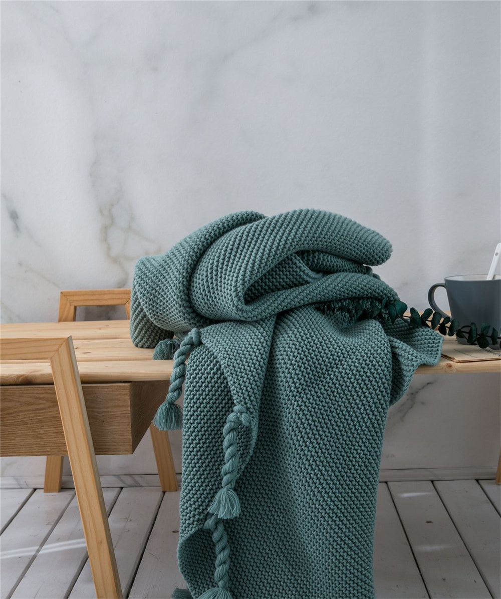 Throw Blankets With Tassels(170*130cm)