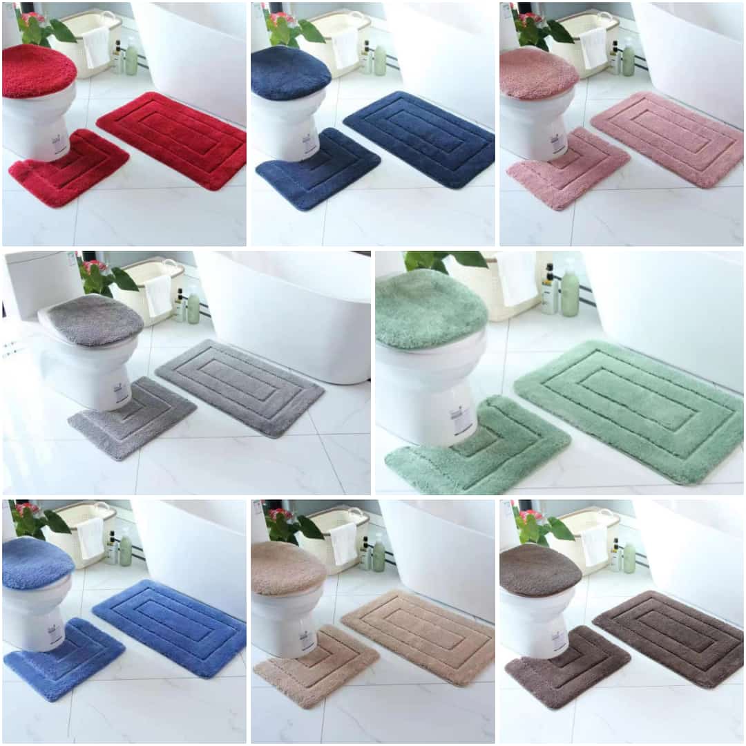 Toilet mat set