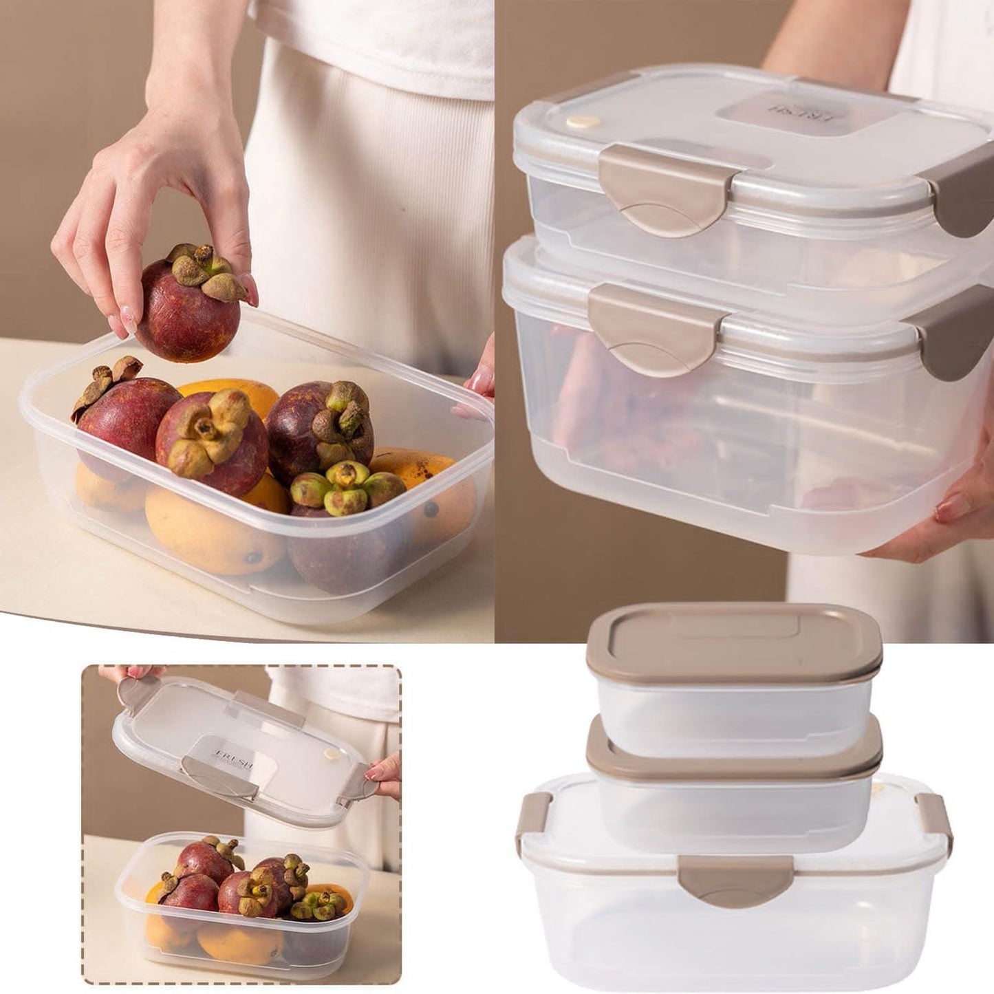 3pc Reusable Food Storage Container