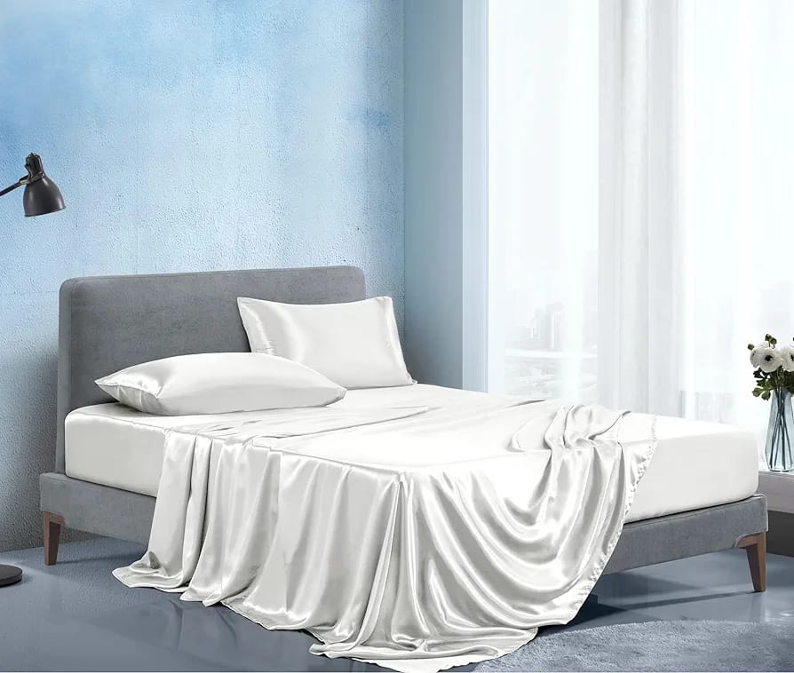 KING-SIZE Silky Mulberry Fitted Bedsheets