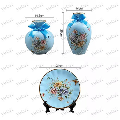 3 pcs indoor pottery flower vase